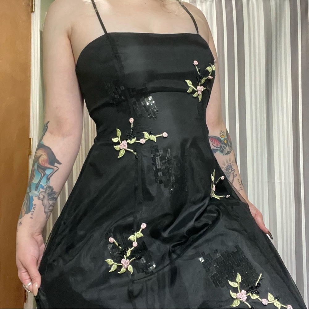 🖤dark fairy y2k prom dress🩷